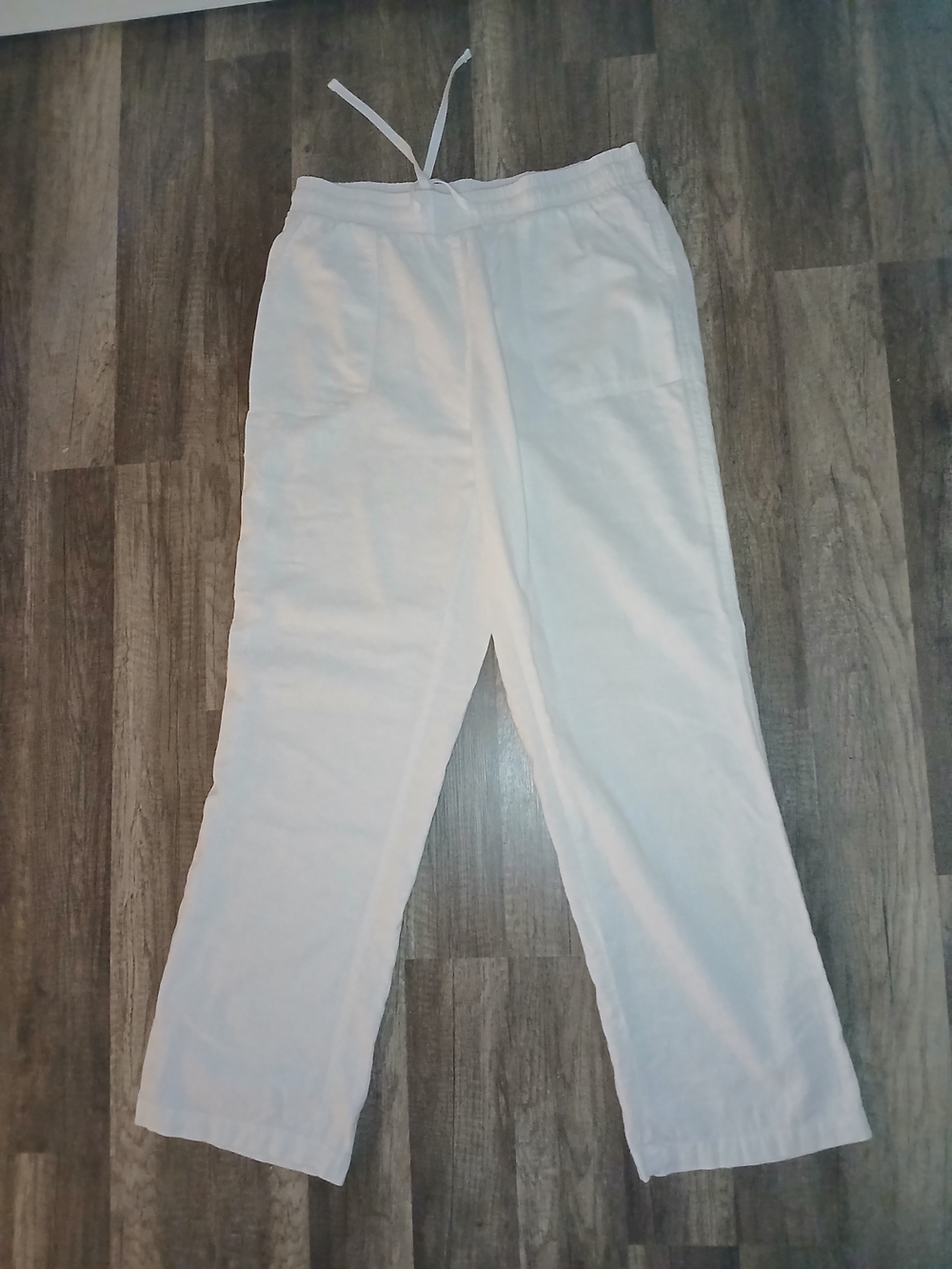 Catos Womens White Linen Pants